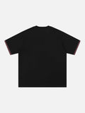 DAXUEN Relaxed-fit graphic t-shirt with stylized text