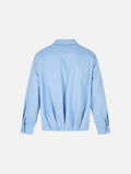 DAXUEN light blue gathered back detail shirt jacket