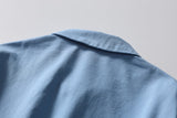DAXUEN light blue gathered back detail shirt jacket