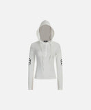 DAXUEN Long sleeve hooded top with geometric graphics