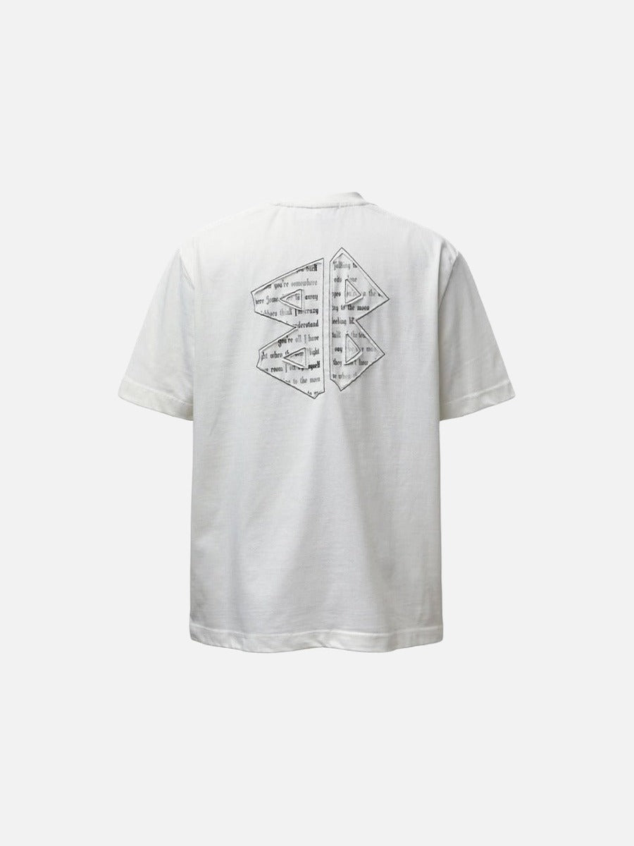 DAXUEN Oversized short-sleeved t-shirt with geometric graphic