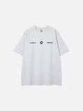 DAXUEN Oversized short-sleeve T-shirt with geometric logo