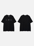 DAXUEN Oversized short-sleeve T-shirt with geometric logo