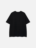 DAXUEN Oversized short-sleeve T-shirt with geometric logo