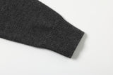 DAXUEN dark grey oversized geometric-patterned knit cardigan