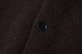 DAXUEN dark grey oversized geometric-patterned knit cardigan