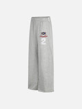 DAXUEN black geometric star graphic wide-leg sweatpants