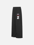 DAXUEN black geometric star graphic wide-leg sweatpants