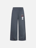 DAXUEN black geometric star graphic wide-leg sweatpants