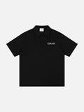 DAXUEN Short-sleeved loose-fitting polo shirt with embroidery