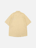 DAXUEN Gingham button-up shirt with teddy bear pendant