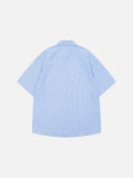 DAXUEN Gingham button-up shirt with teddy bear pendant