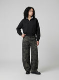 DAXUEN Cropped full-zip stand-collar jacket — model photo