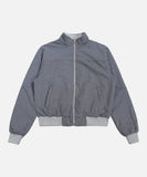 DAXUEN Cropped full-zip stand-collar jacket