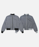 DAXUEN Cropped full-zip stand-collar jacket