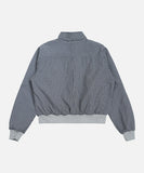 DAXUEN Cropped full-zip stand-collar jacket