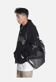 Distressed Embroidered Zip Hoodie - Hoodie