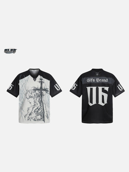 Gothic Fantasy Graphic T-Shirt