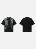 Distressed Denim Graphic T-Shirt