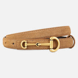 Gold Horsebit Buckle Slim Belt Collection