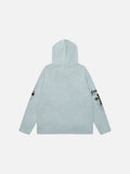 DAXUEN Gothic cross print oversized hoodie