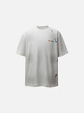 DAXUEN Gothic distressed oversized short-sleeved t-shirt