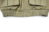 DAXUEN olive green gothic-embroidered bomber jacket