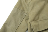 DAXUEN olive green gothic-embroidered bomber jacket