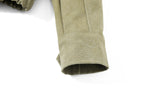 DAXUEN olive green gothic-embroidered bomber jacket