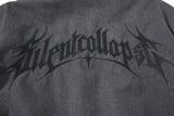 DAXUEN olive green gothic-embroidered bomber jacket