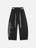 DAXUEN Wide-leg sweatpants with gothic graphic