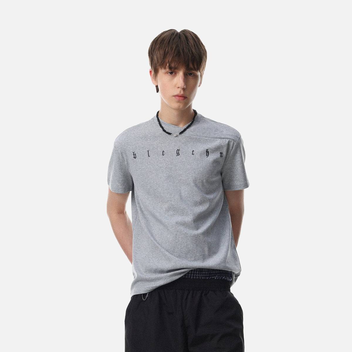 DAXUEN Gothic letter graphic short-sleeved t-shirt