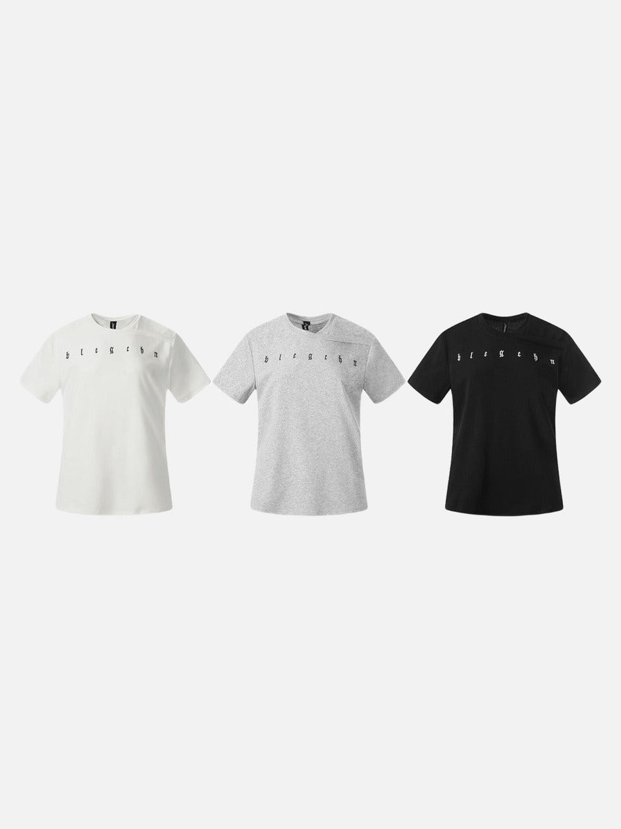 DAXUEN Gothic letter graphic short-sleeved t-shirt