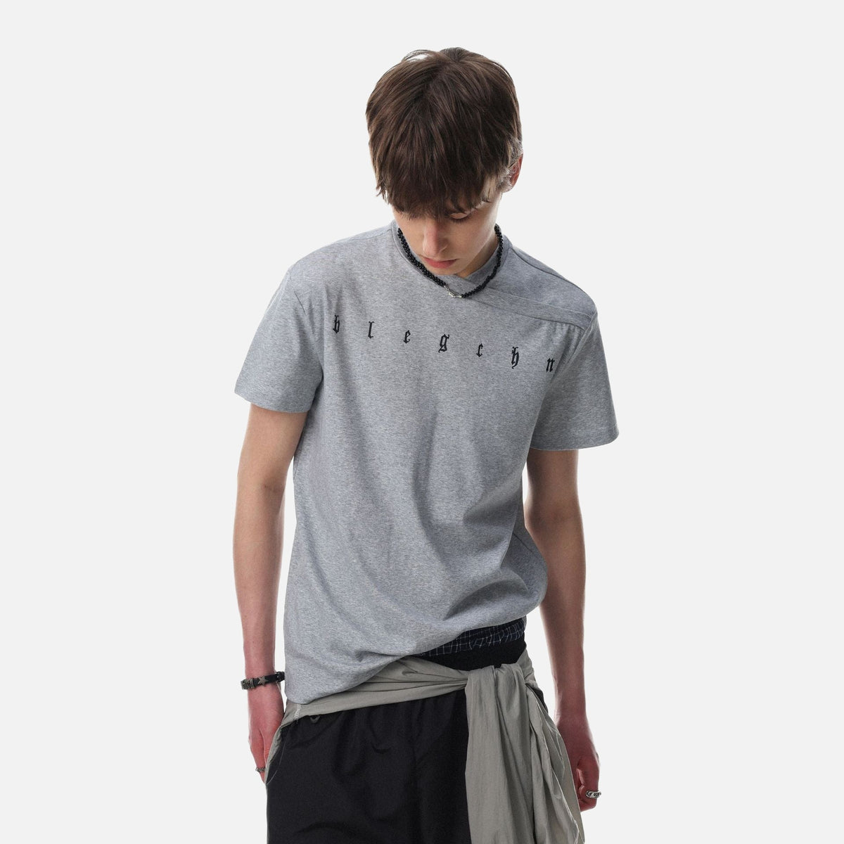 DAXUEN Gothic letter graphic short-sleeved t-shirt