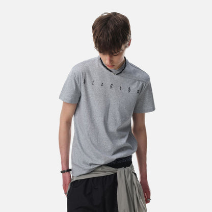 DAXUEN Gothic letter graphic short-sleeved t-shirt