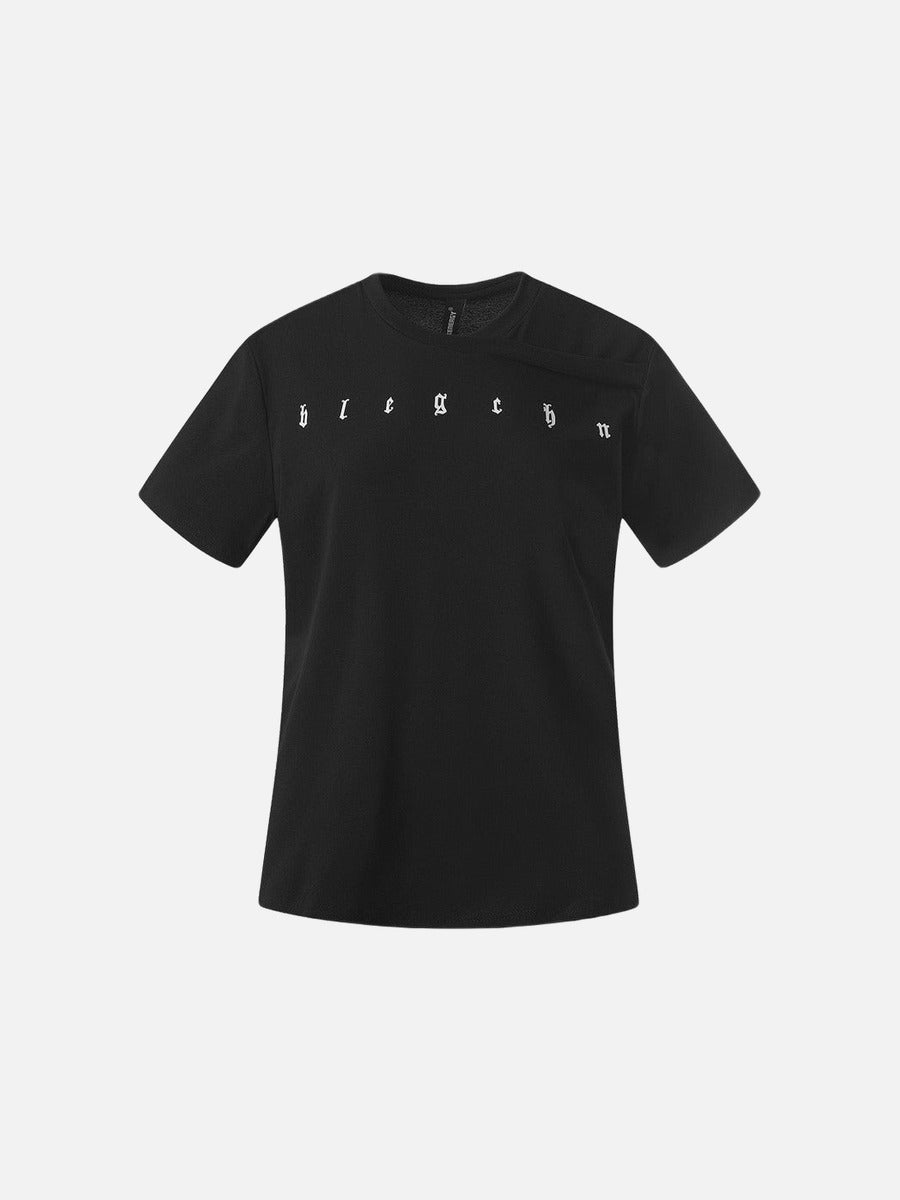 DAXUEN Gothic letter graphic short-sleeved t-shirt