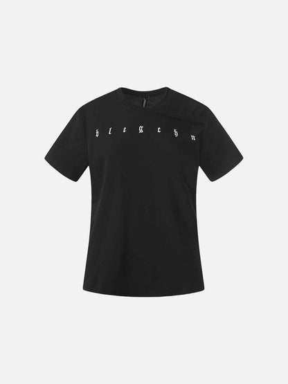 DAXUEN Gothic Print Asymmetrical T-Shirt
