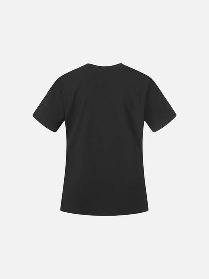 DAXUEN Gothic Print Asymmetrical T-Shirt