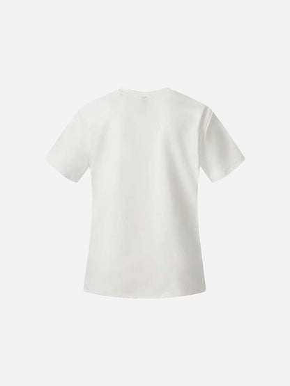 DAXUEN Gothic Print Asymmetrical T-Shirt