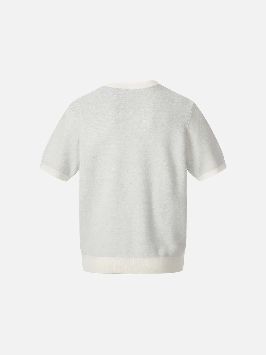 DAXUEN Gothic skull dagger graphic short-sleeve knit top