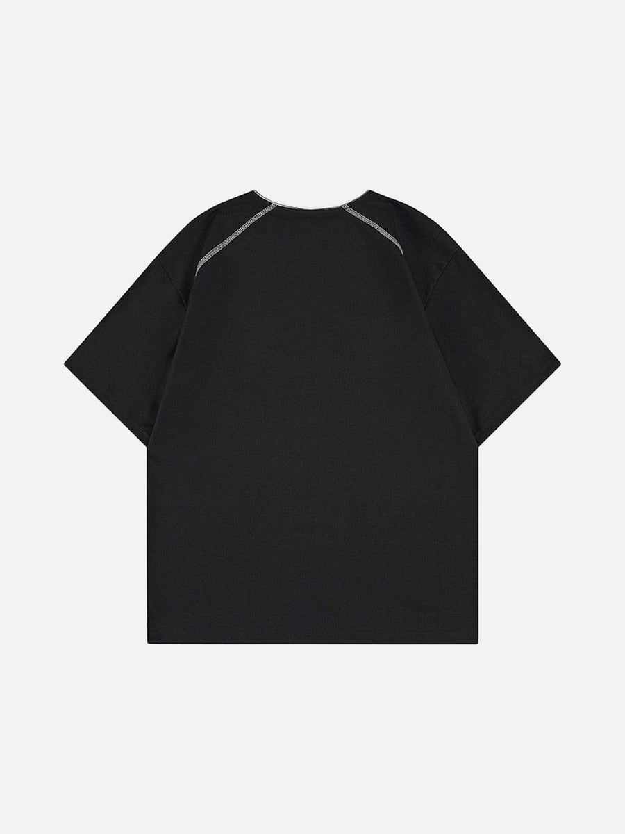 DAXUEN Gothic stitch short-sleeve T-shirt