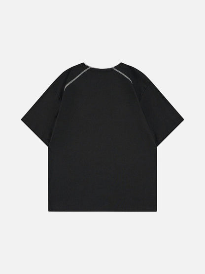 DAXUEN Gothic stitch short-sleeve T-shirt