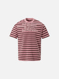 DAXUEN Gothic striped graphic t-shirt