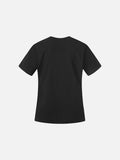 DAXUEN Gothic text asymmetrical short-sleeved T-shirt