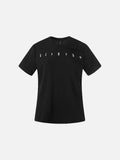 DAXUEN Gothic text asymmetrical short-sleeved T-shirt