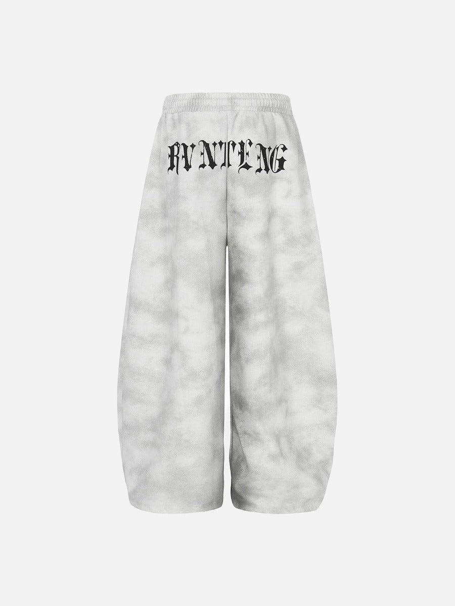DAXUEN Gothic tie-dye wide-leg pants