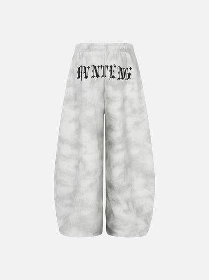 DAXUEN Gothic tie-dye wide-leg pants