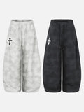 DAXUEN Gothic tie-dye wide-leg pants