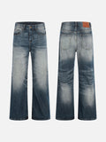 DAXUEN Gradient fade wide-leg denim jeans