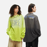 DAXUEN Oversized long sleeve t-shirt with graphic design
